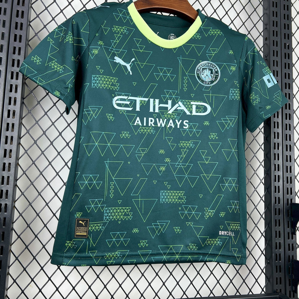 Kit Infantil Manchester City 4  25/26